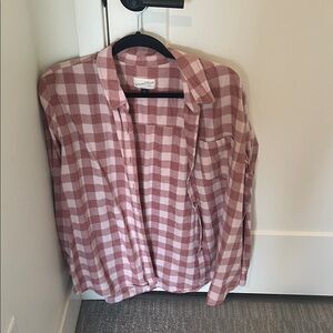Universal Thread Pink Checkered Shirt